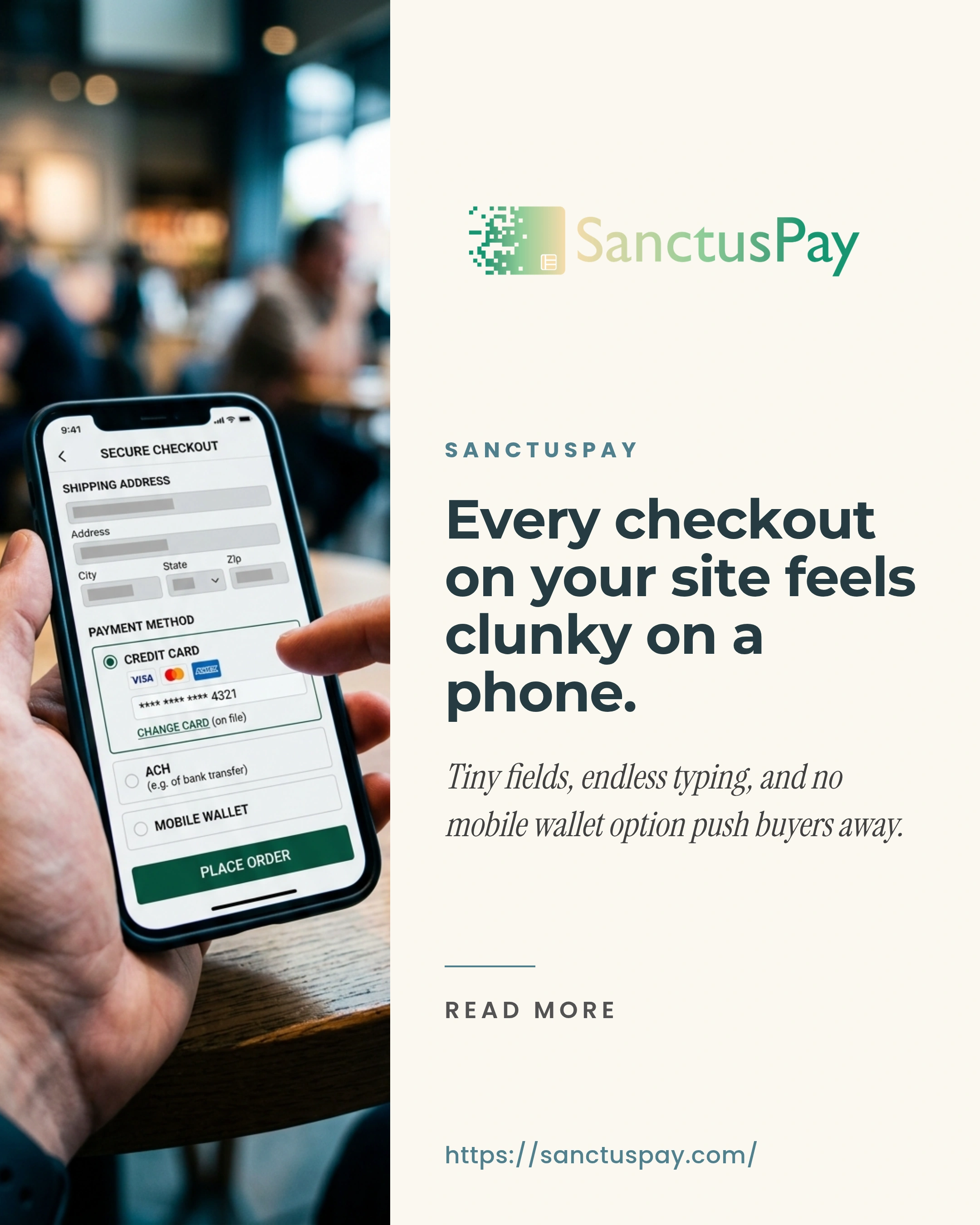 SanctusPay social media post