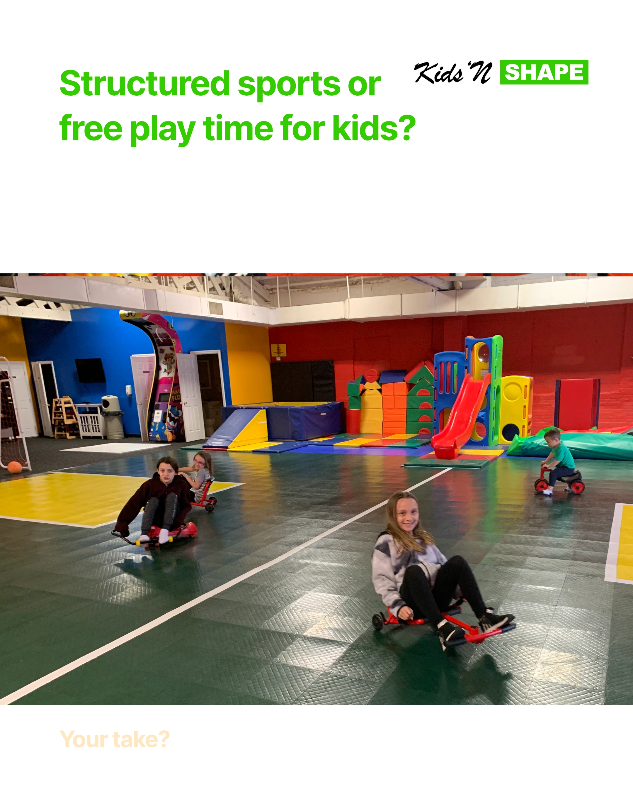 Kids 'N Shape social media post